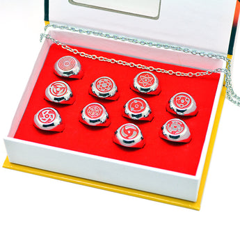 naruto: 10PCS - Akatsuki Member's Rings